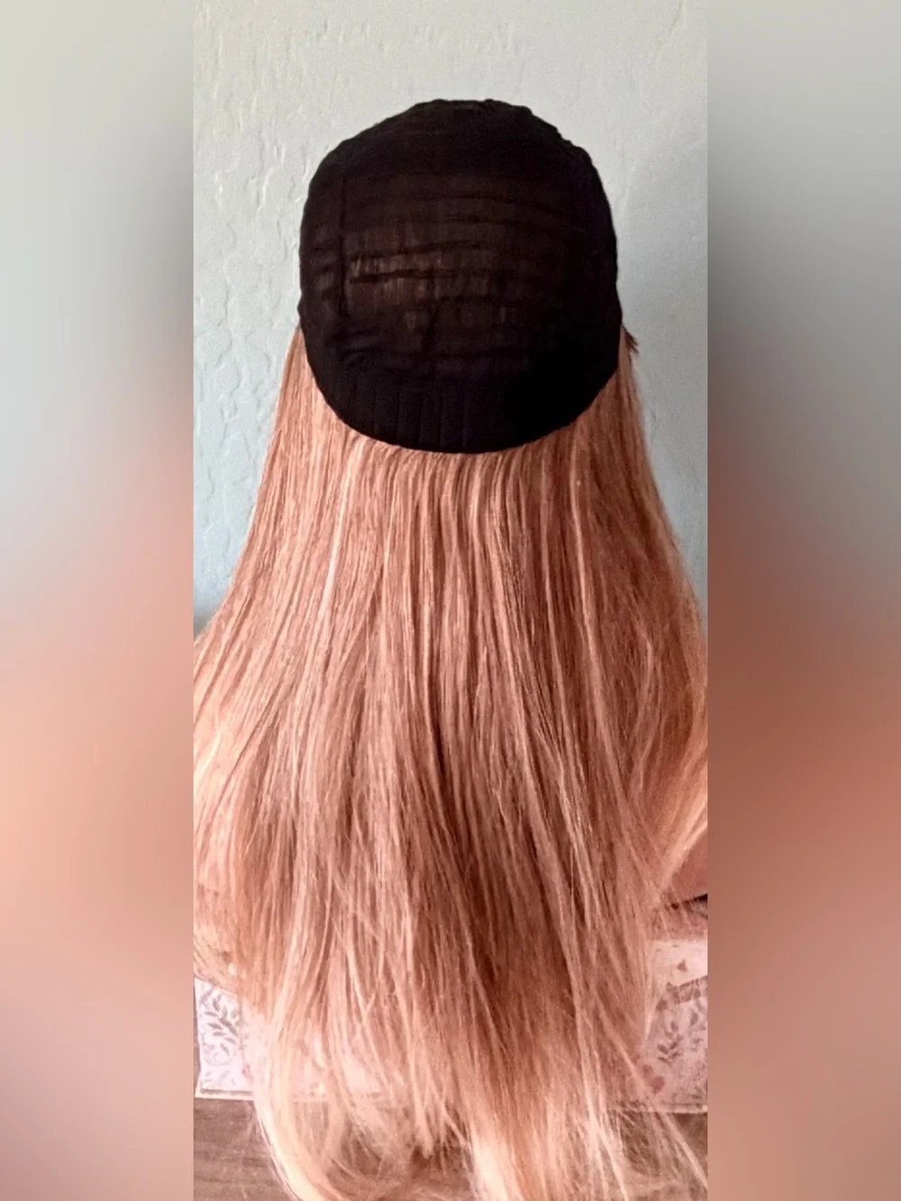 Blonde Long Straight Women's Wig with Subtle Highlights